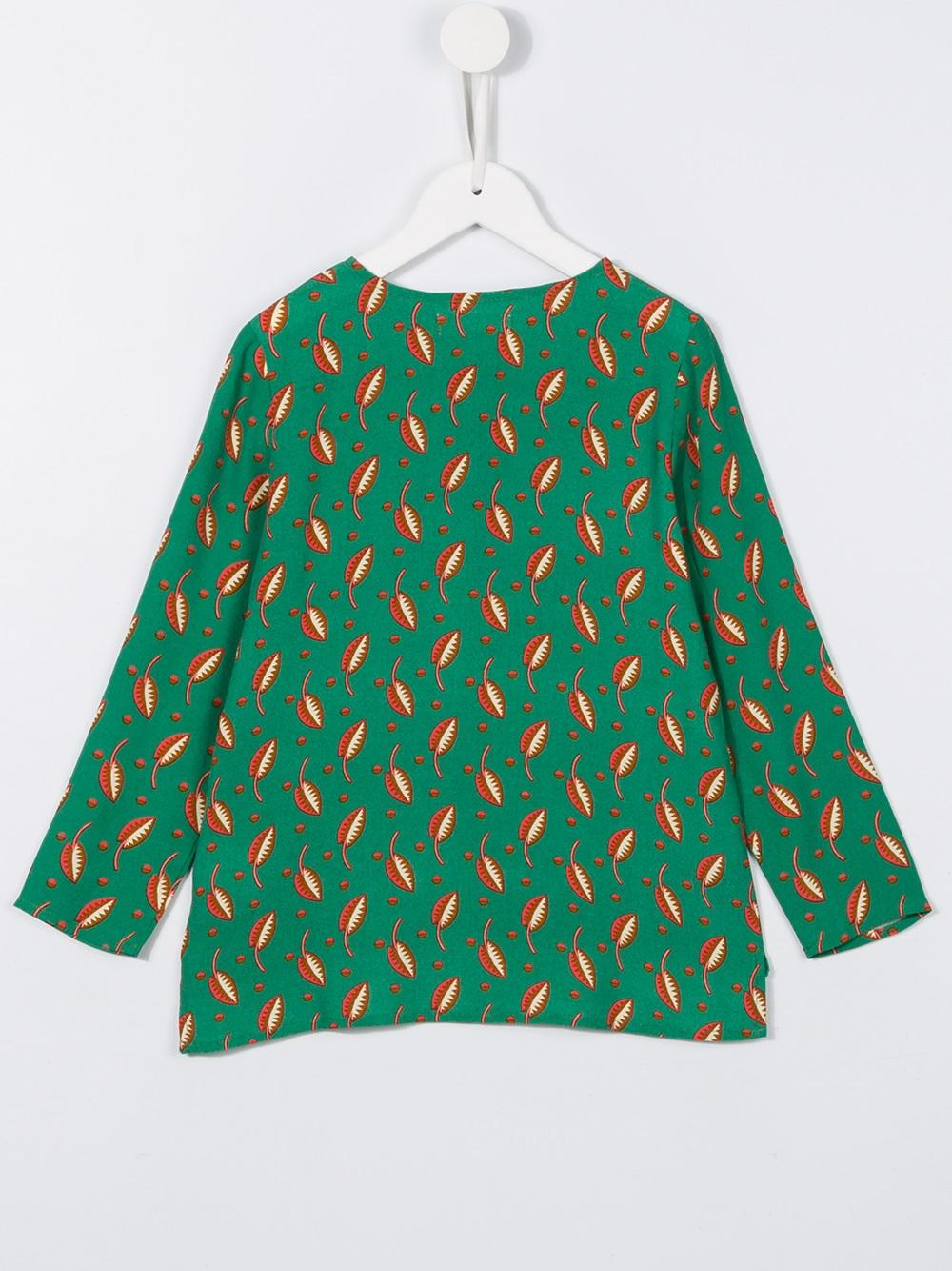 'Geo Leaves' blouse