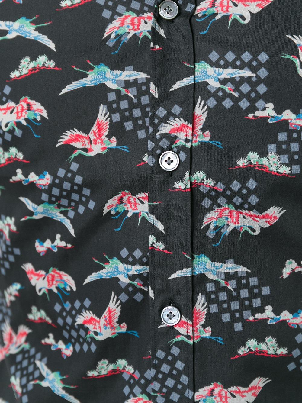 Evolutive Cranes print shirt