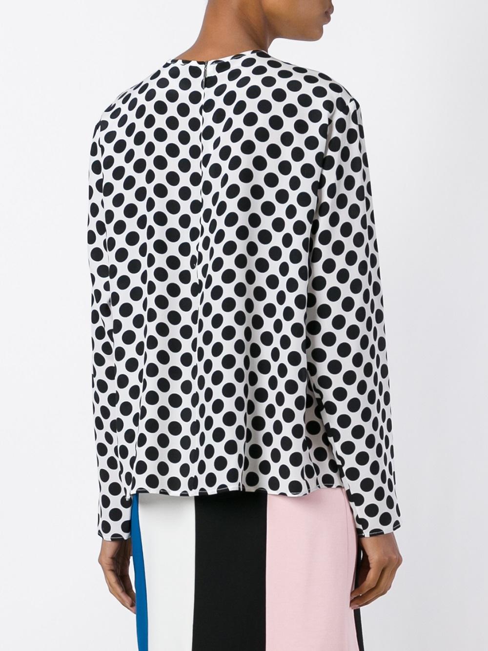 polka dot blouse