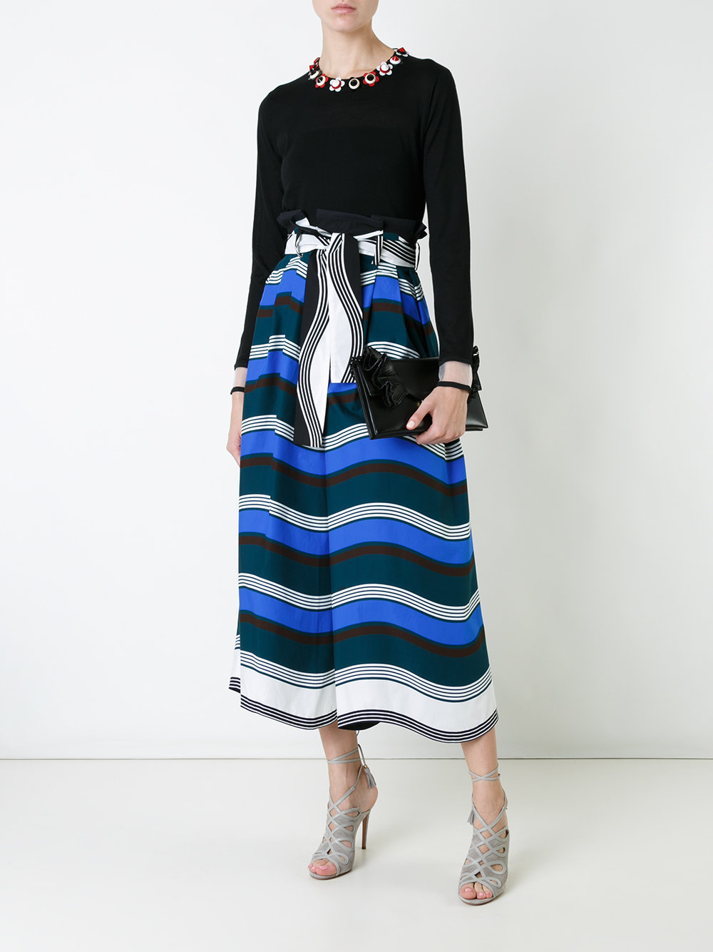 cropped wide-leg trousers