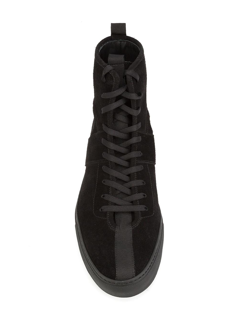 lace-up hi-top sneakers