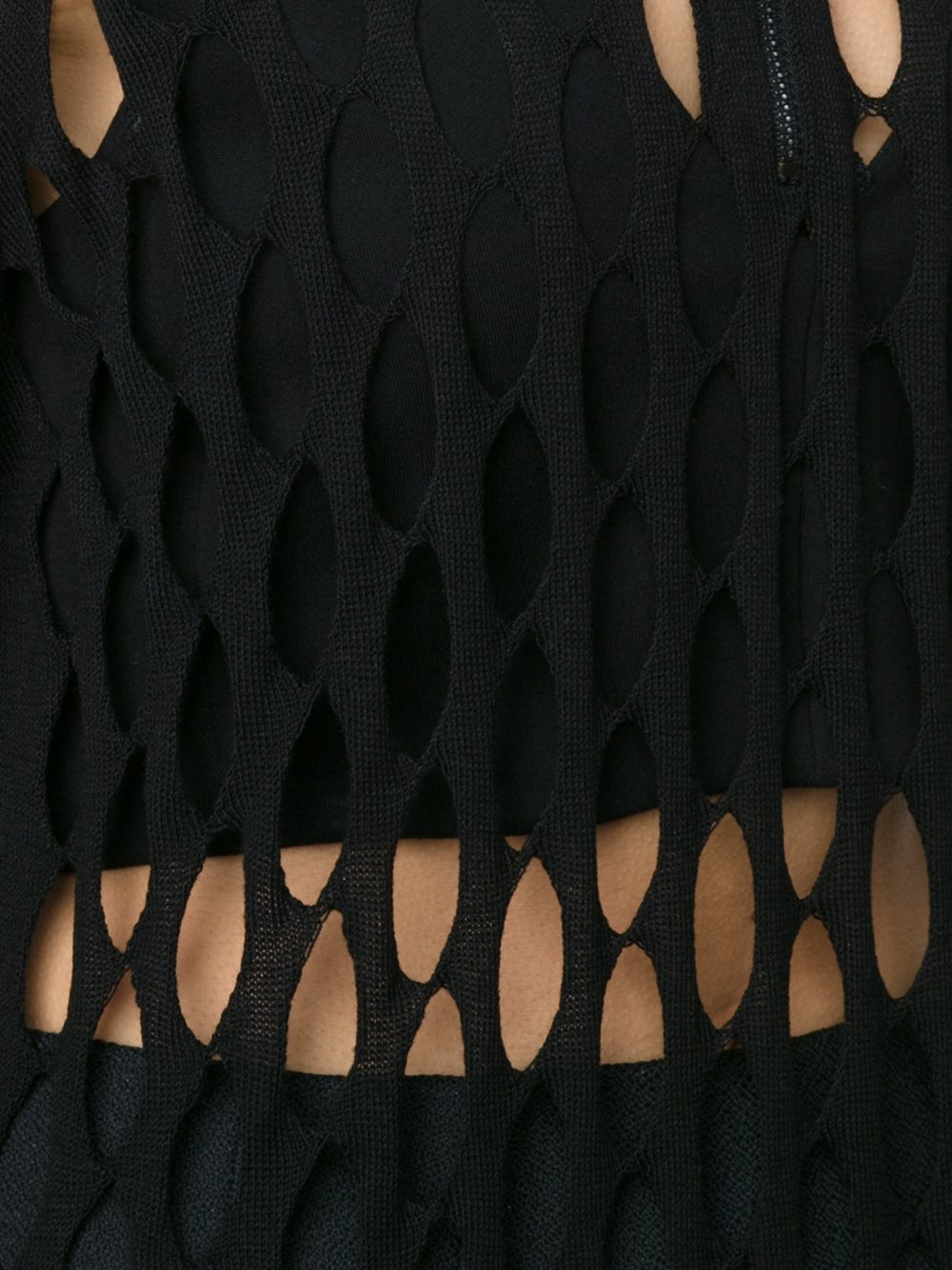 perforated dress