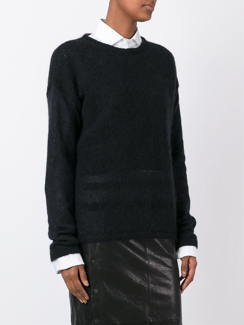 sheer detailing sweater