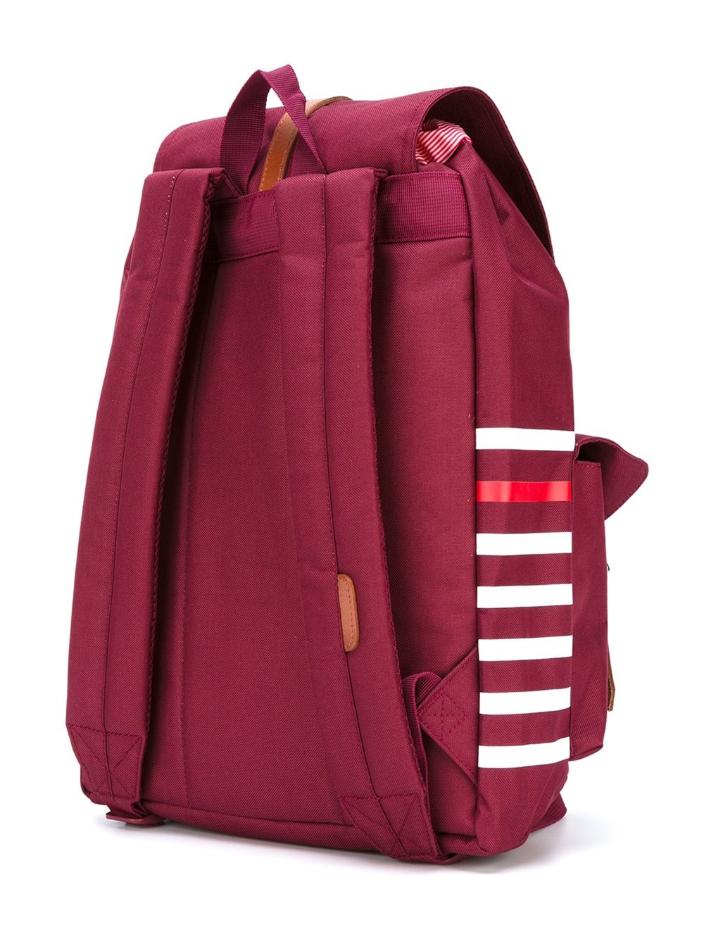 colour block striped backpack