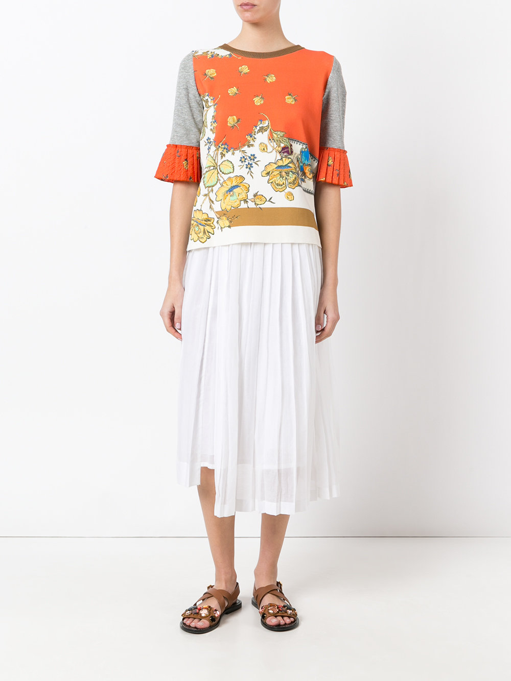 floral print sweatshirt 