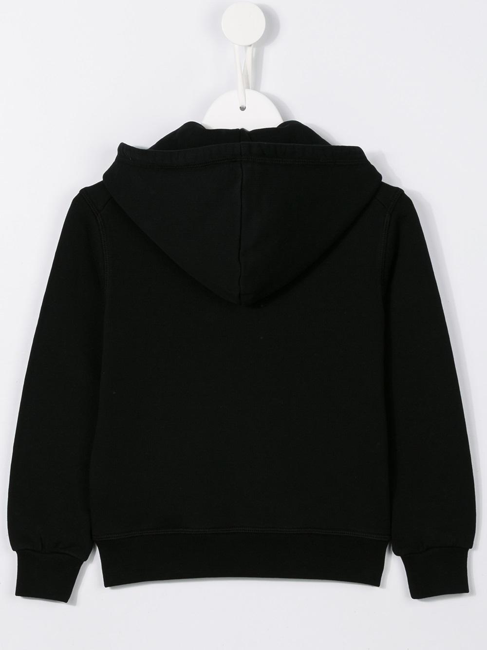 logo print hoodie