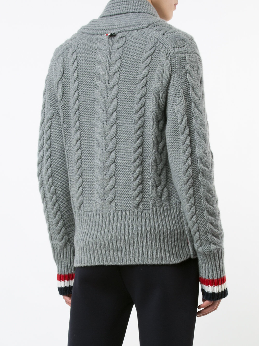 thick cable knit cardigan