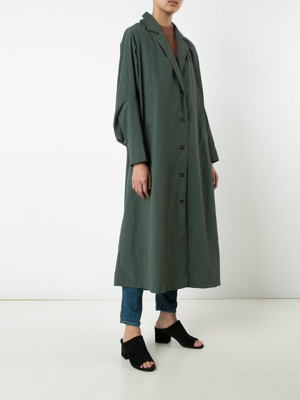 single breasted trench coat