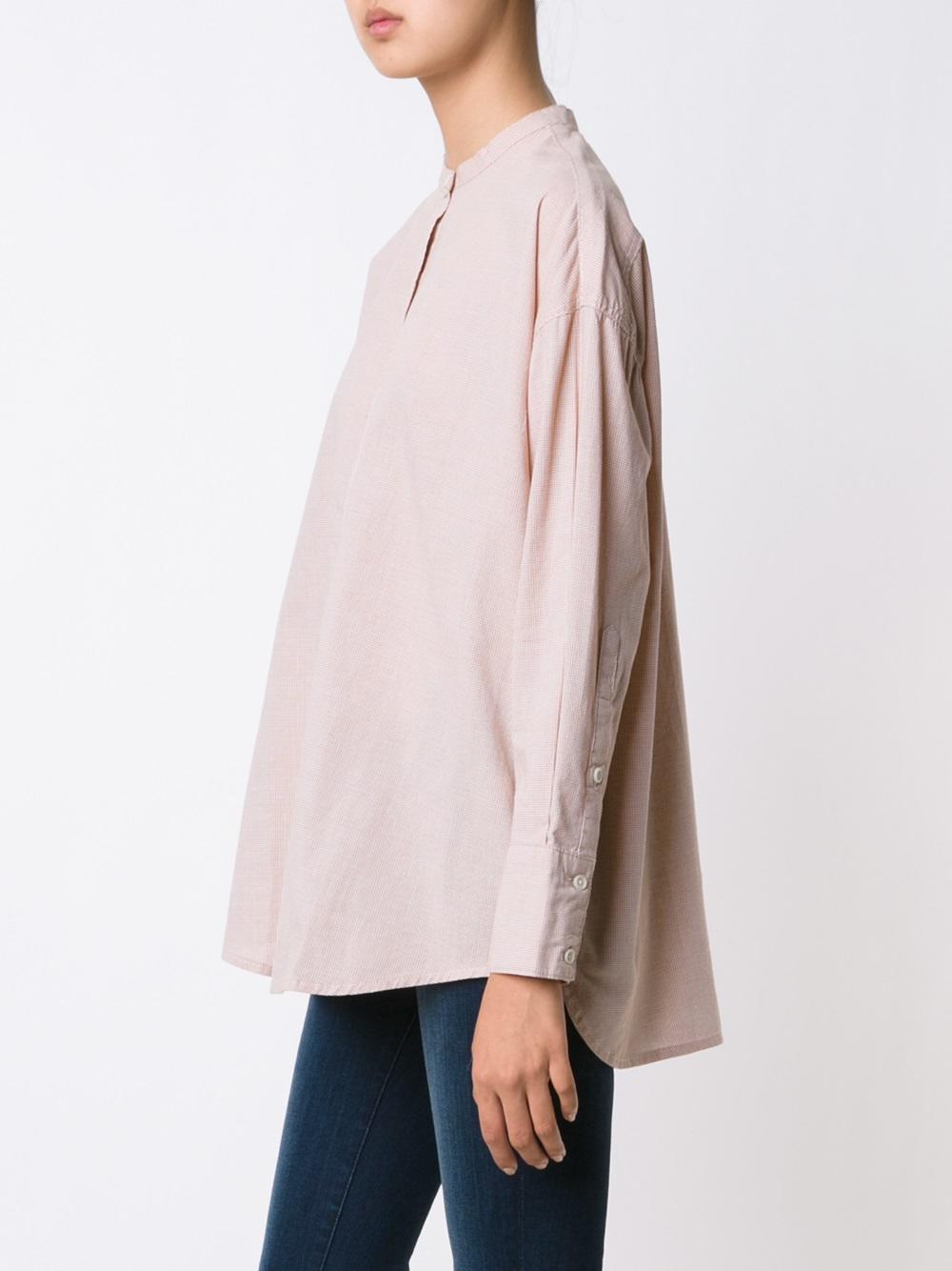 band collar shirt 
