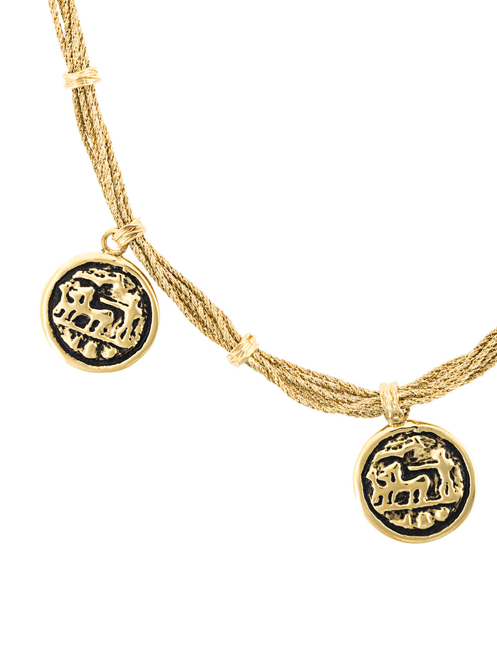 Alhambra coin necklace