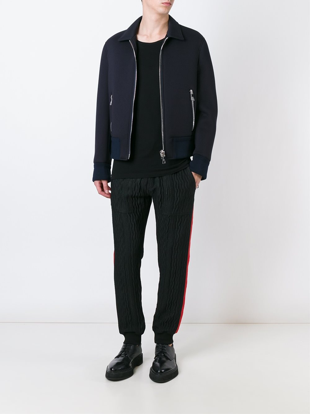 cloque panel trackpants