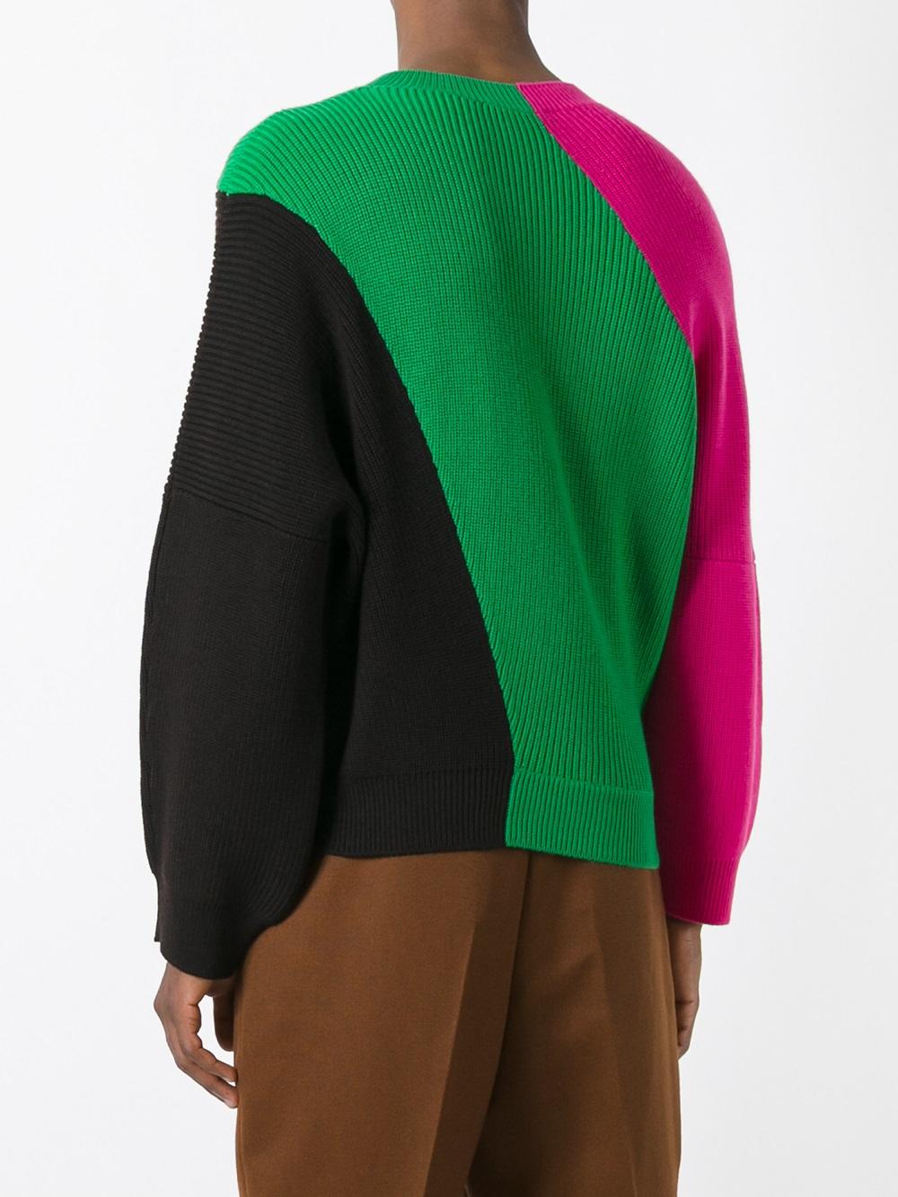 colour block jumper 