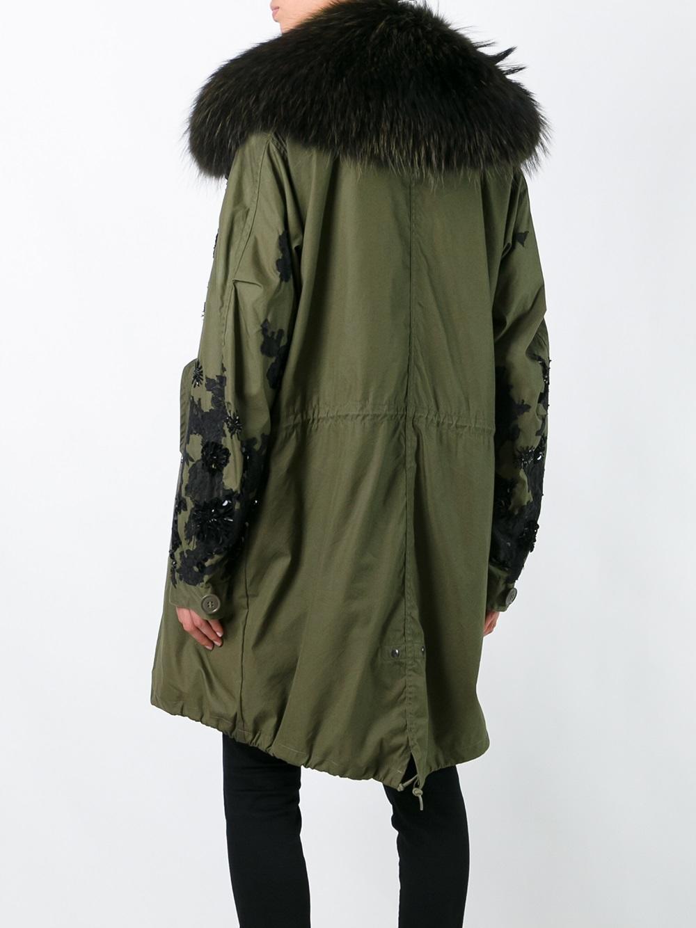 fur lined parka