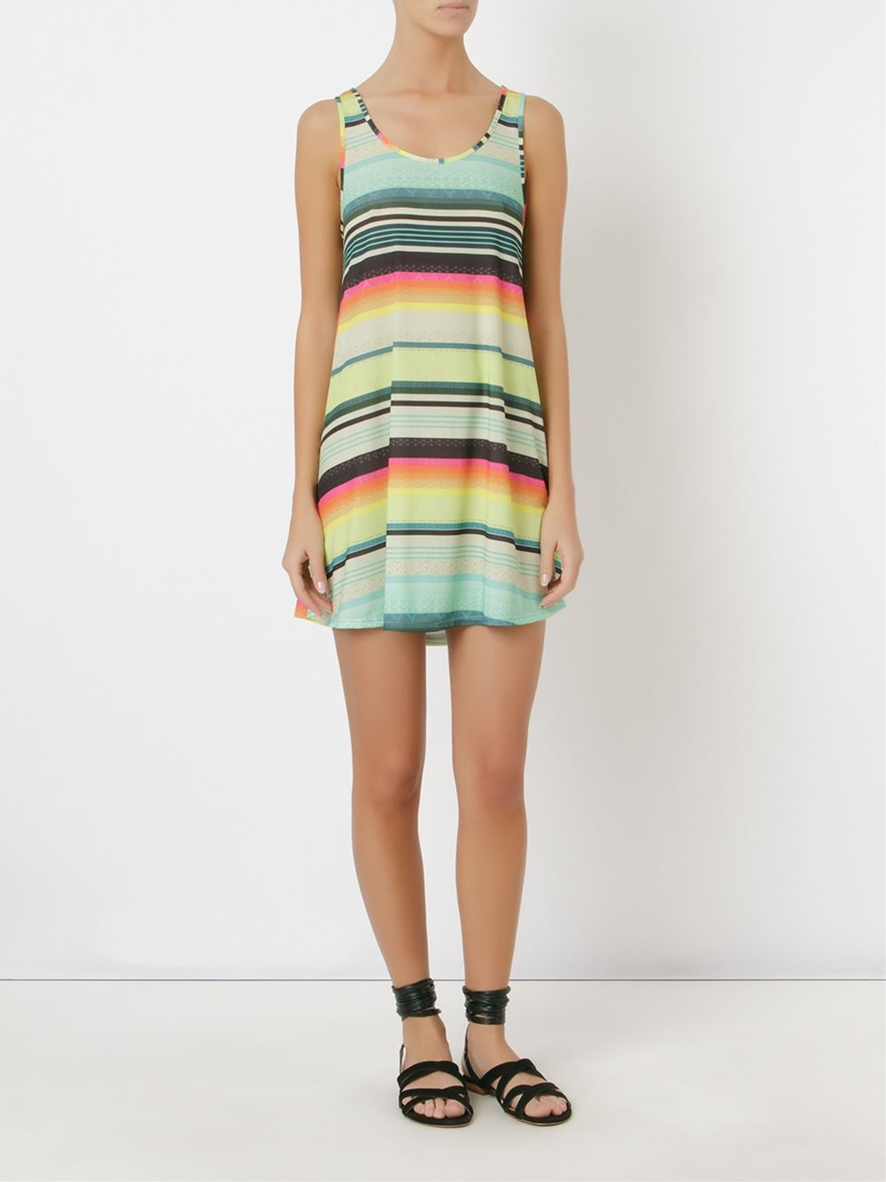 striped beach dress