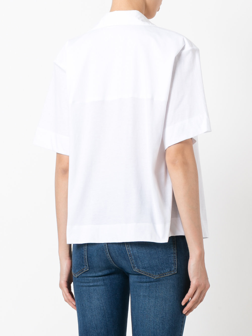 oversized neckline shirt