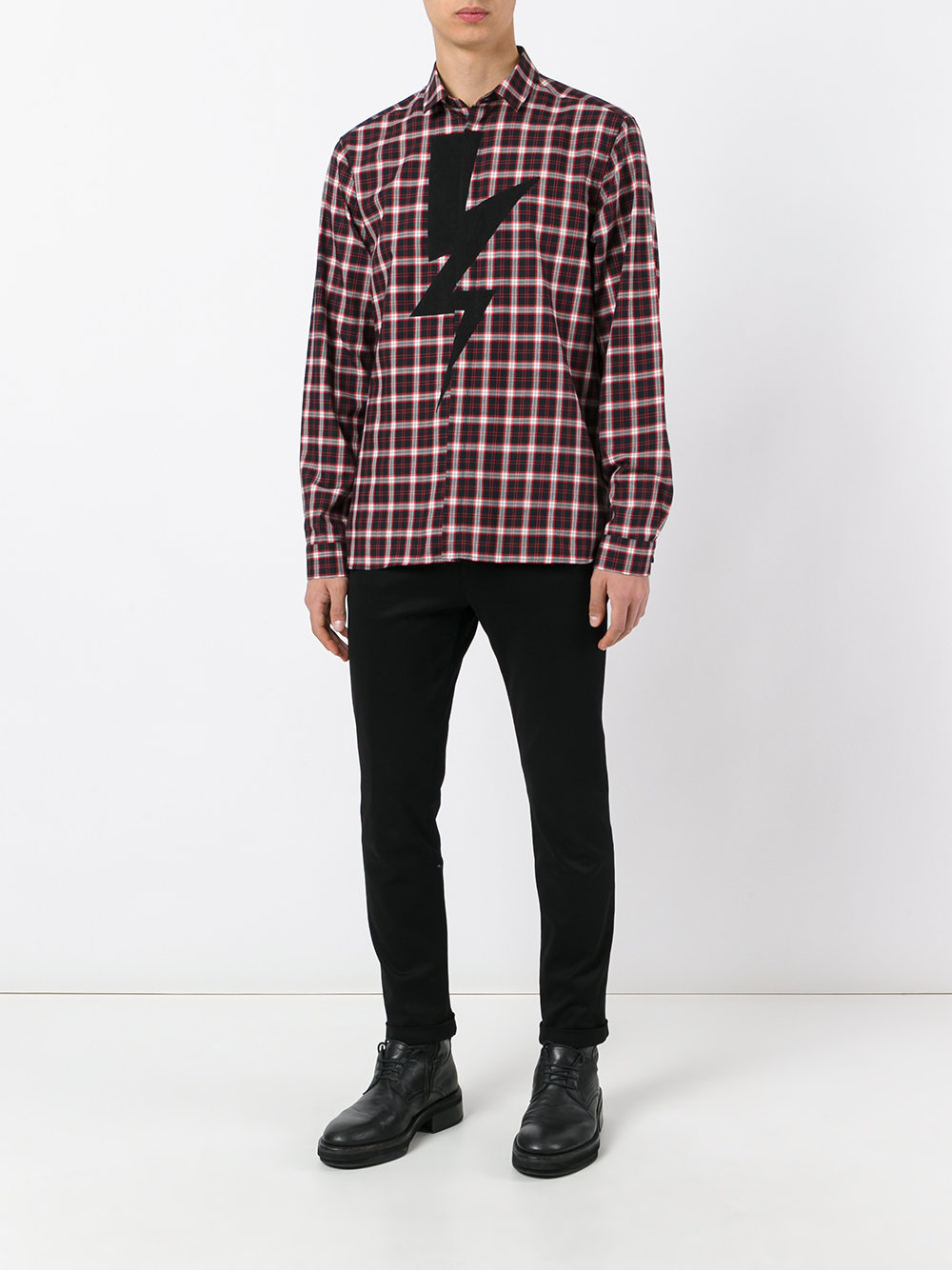 Lightning Bolt check shirt