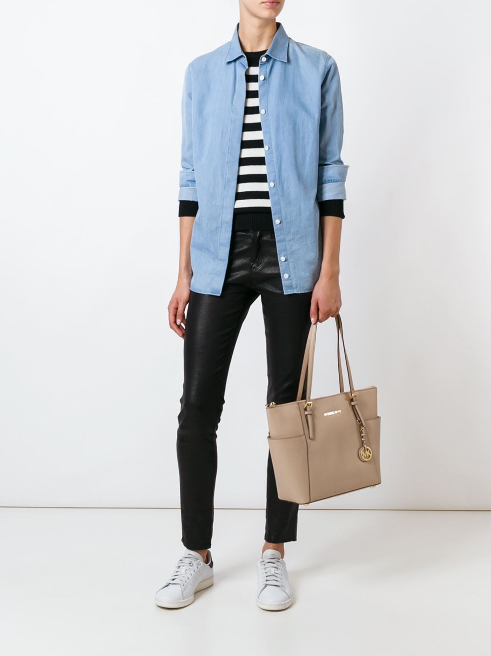 'Jet Set Travel' top-zip tote 