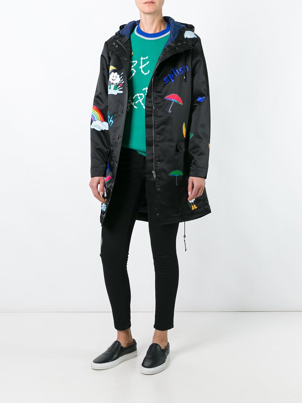 hooded raincoat 
