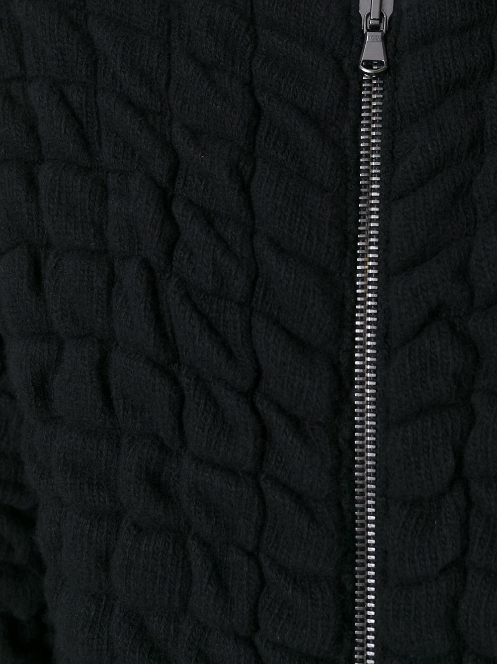zipped cardigan 