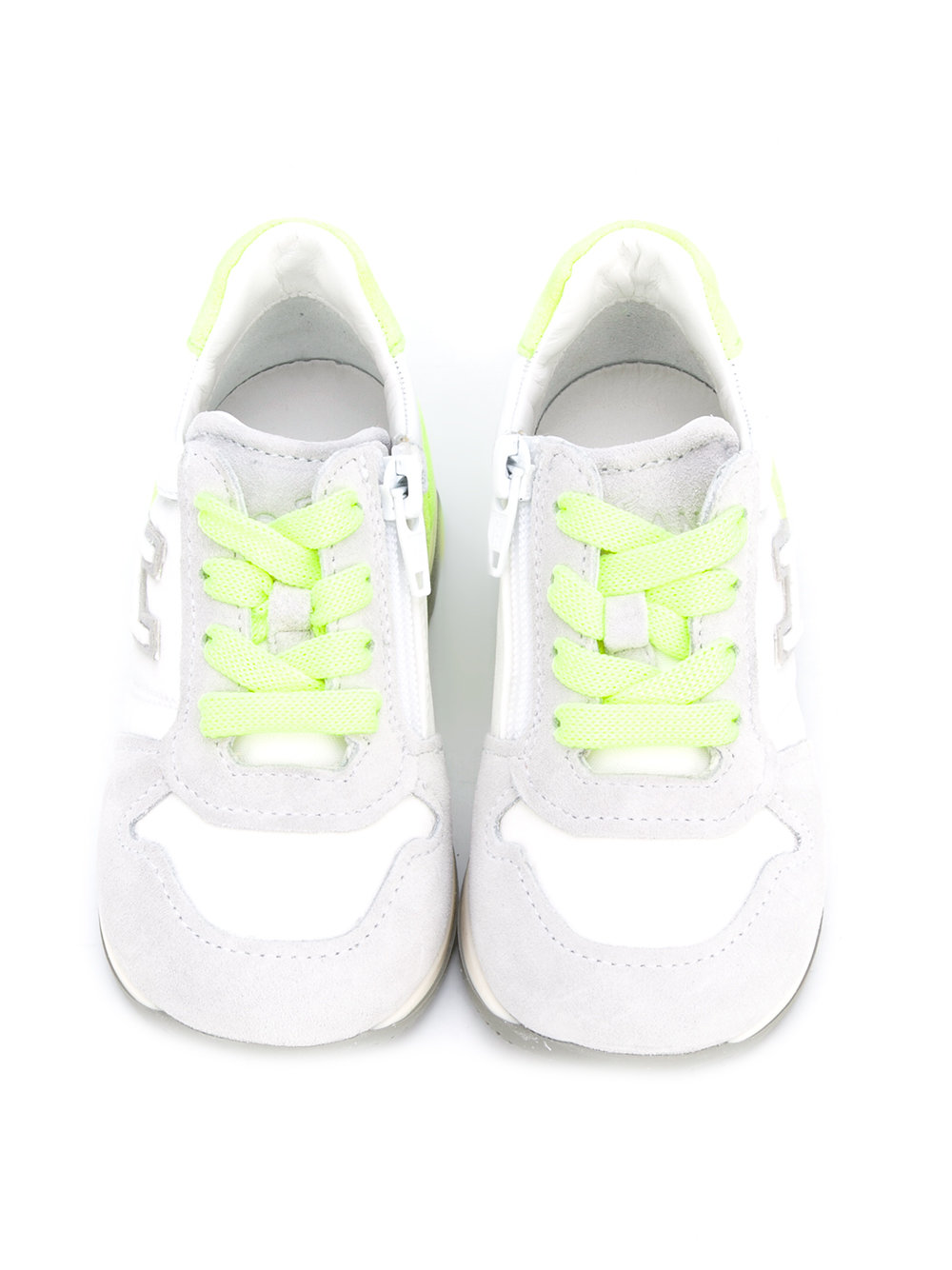 neon accent trainers