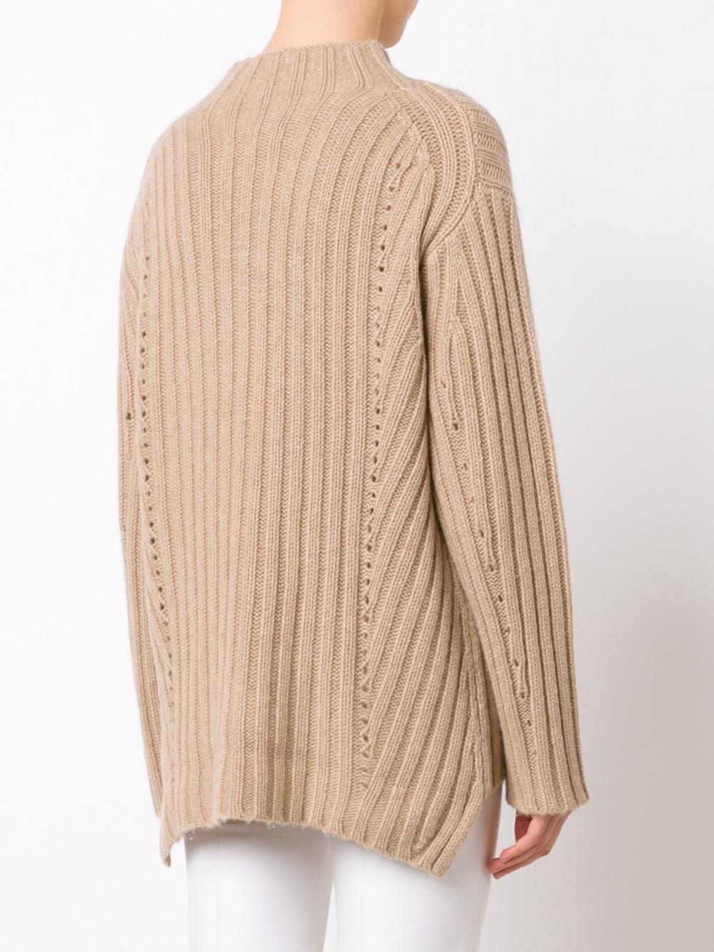 loose fit ribbed jumper