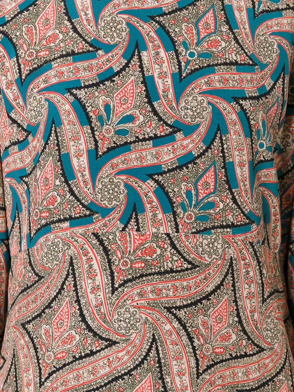 佩斯利图纹连衣裙