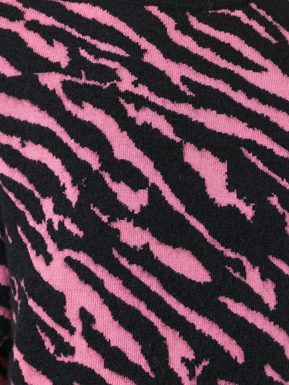 zebra pattern pullover