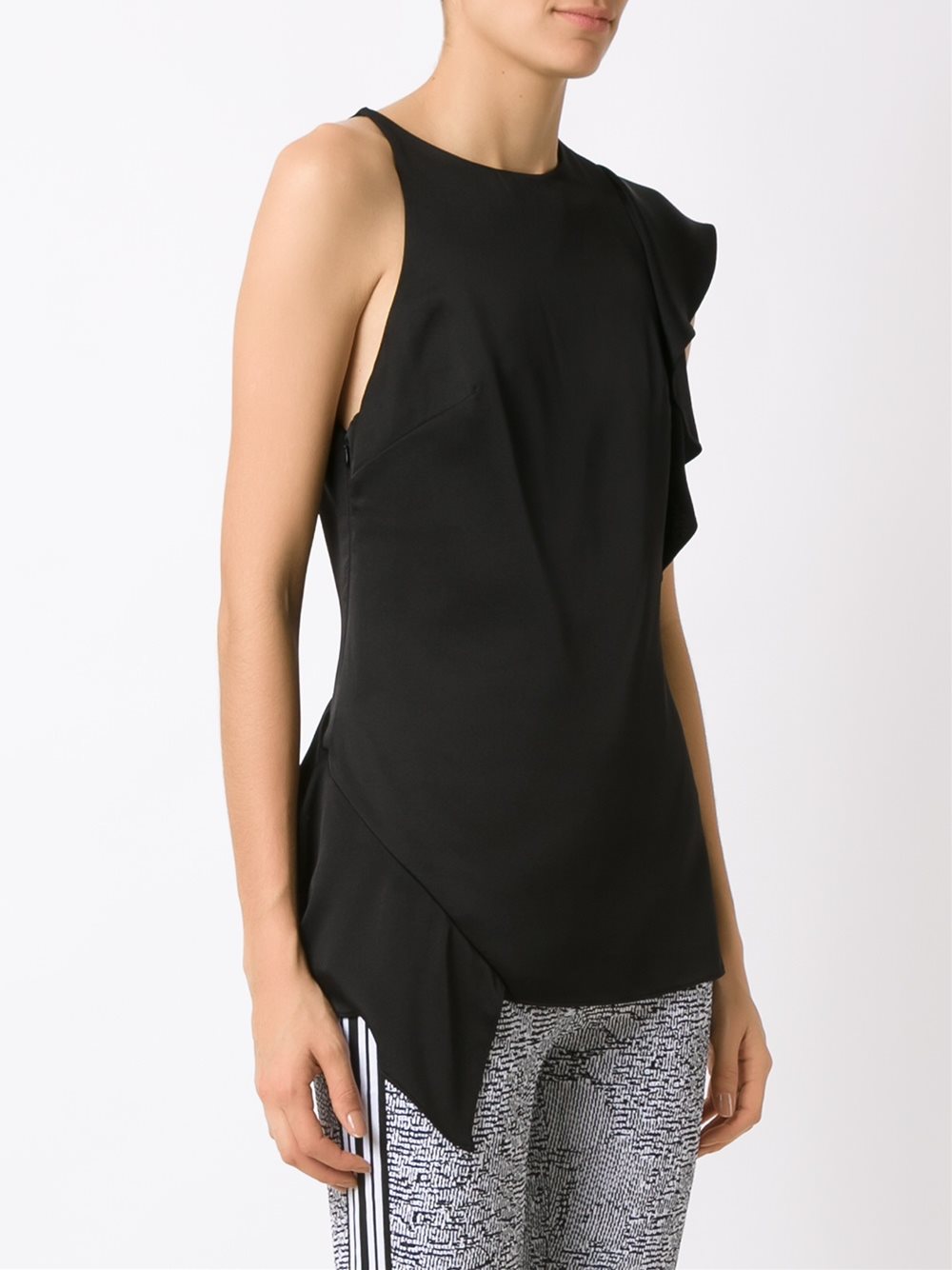 ruffled blouse