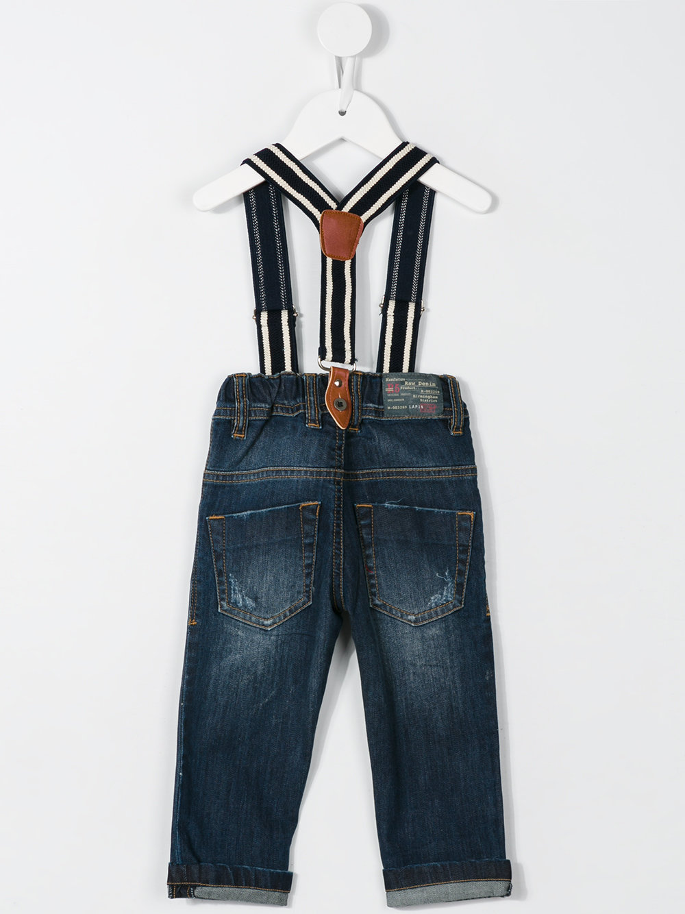 brace detail jeans
