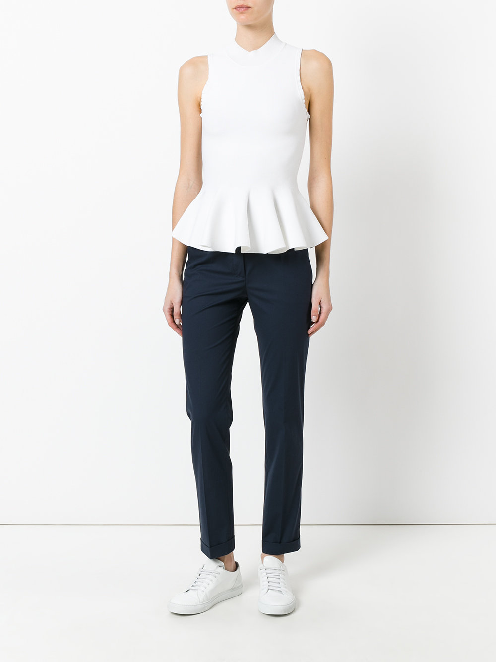 turned hem chino trousers