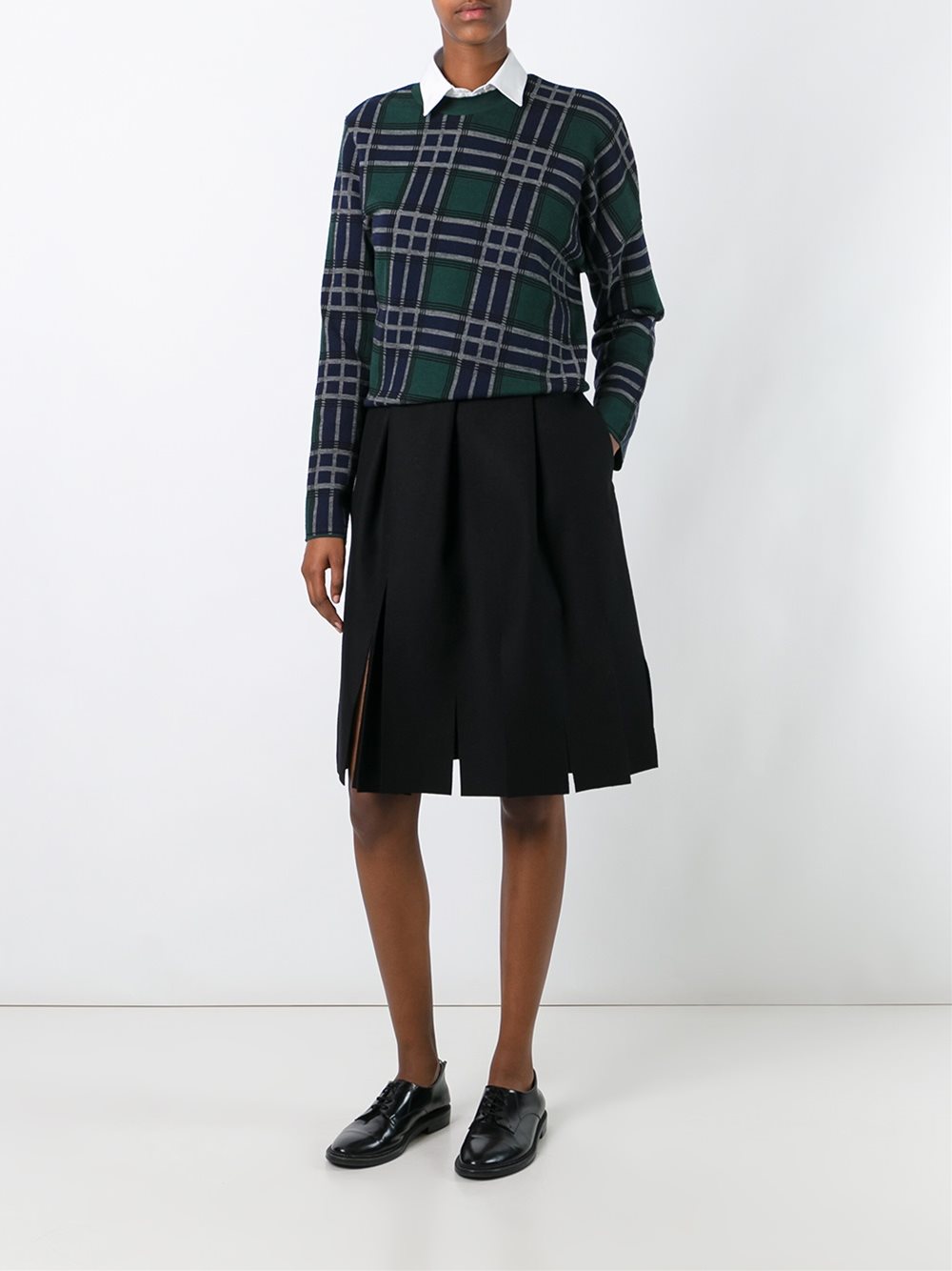 slit detail skirt 