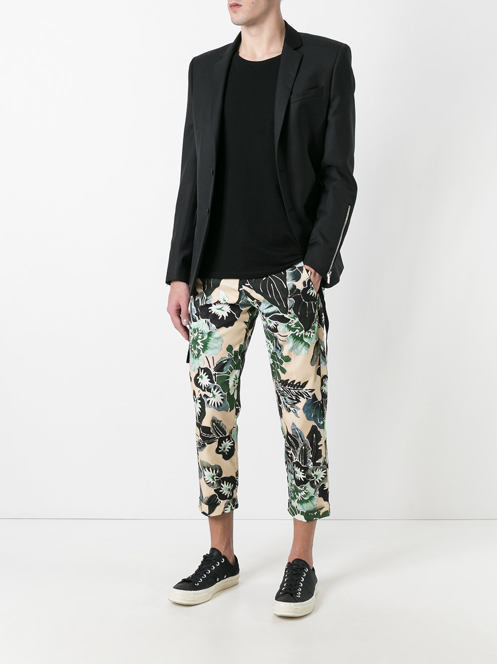 floral cropped trousers 