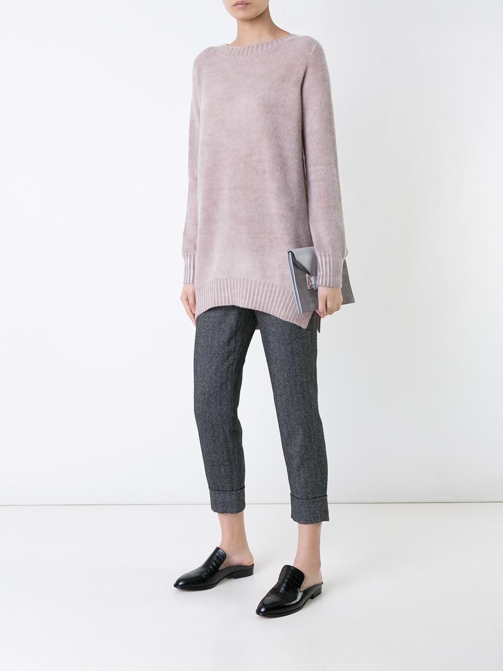 long side slit jumper