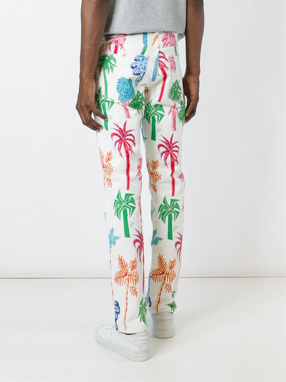 'First Cut Graffiti Palms' trousers