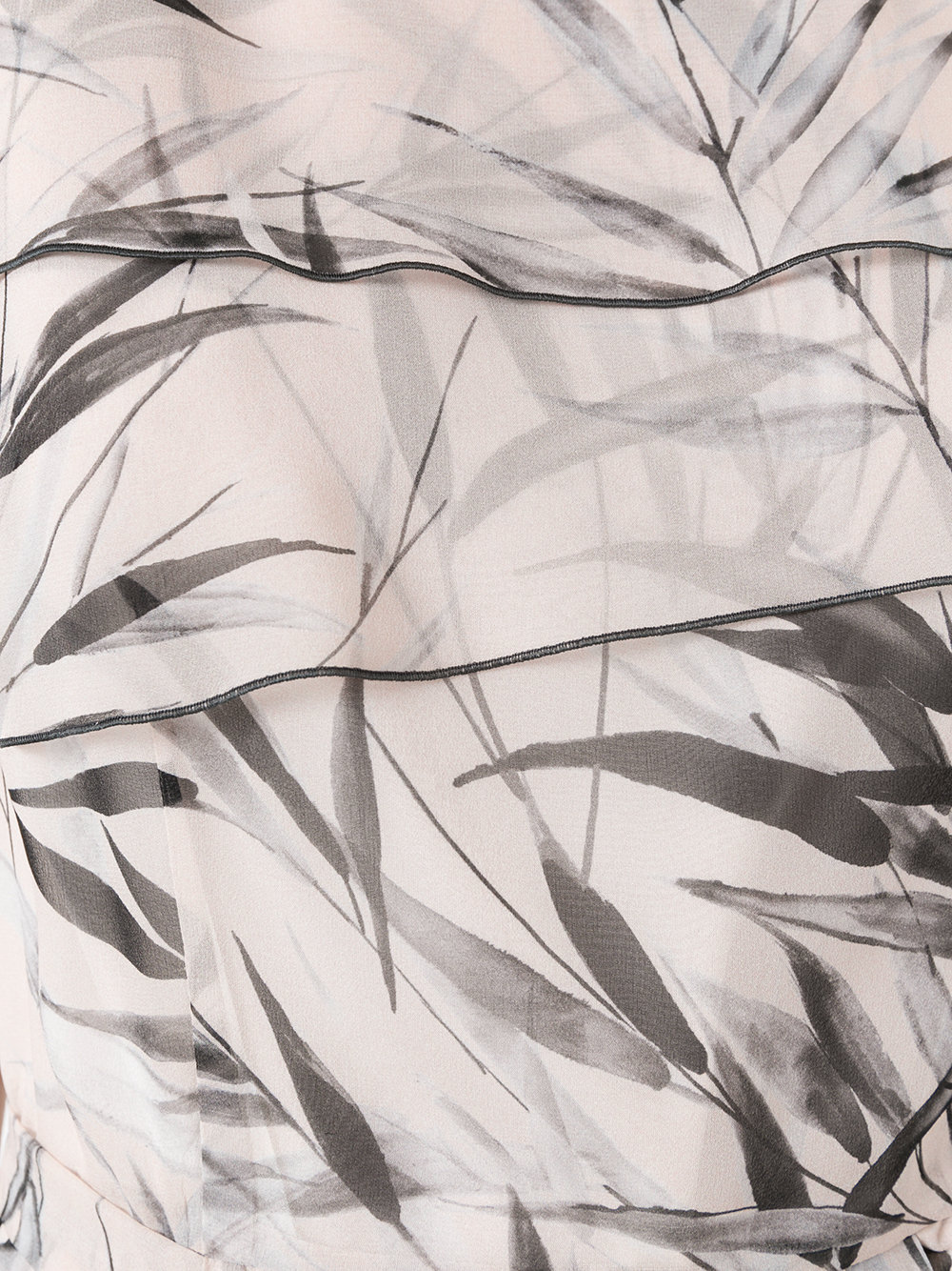 leaf print midi dress
