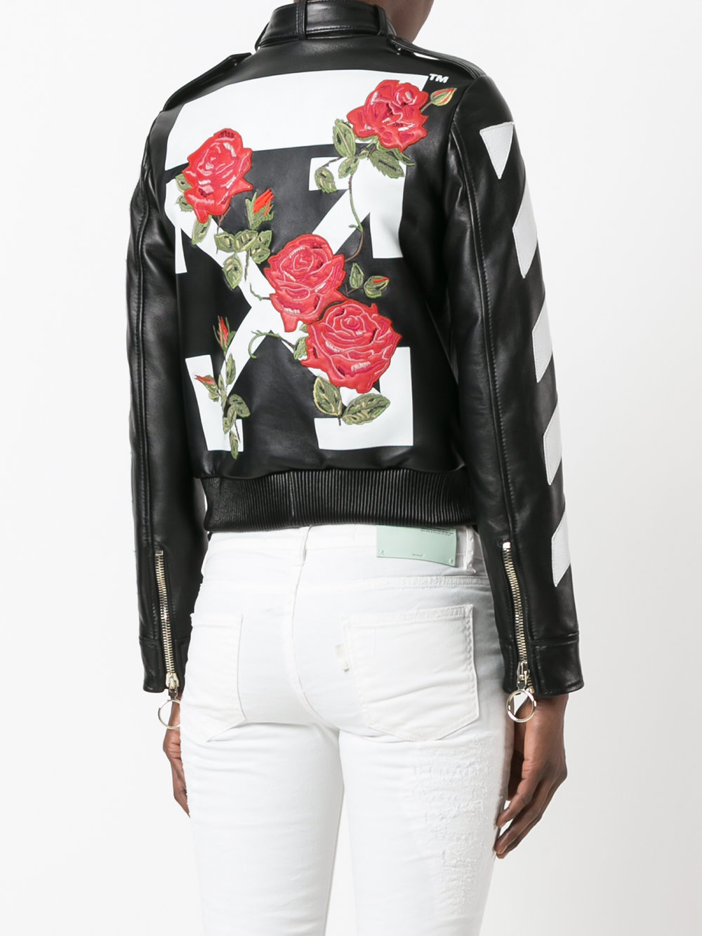 contrast zip up jacket 