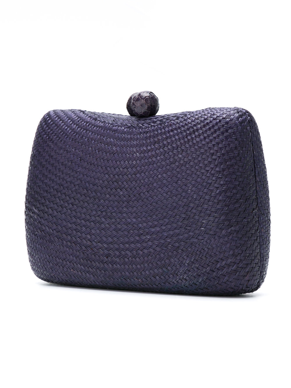 woven straw clutch