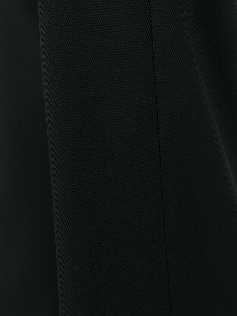 straight leg tailored trousers