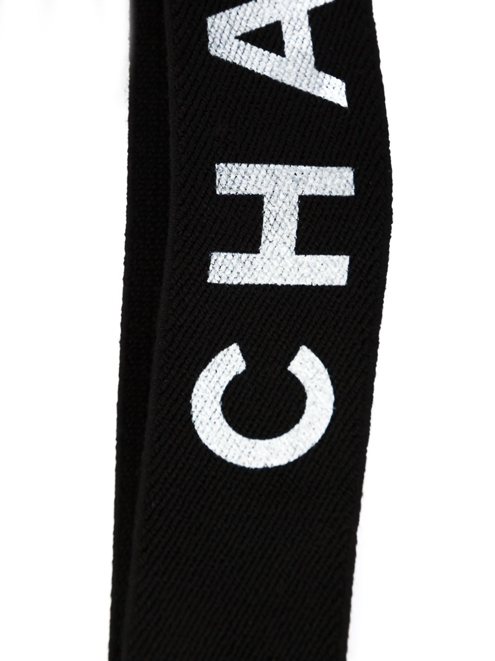logo print suspenders
