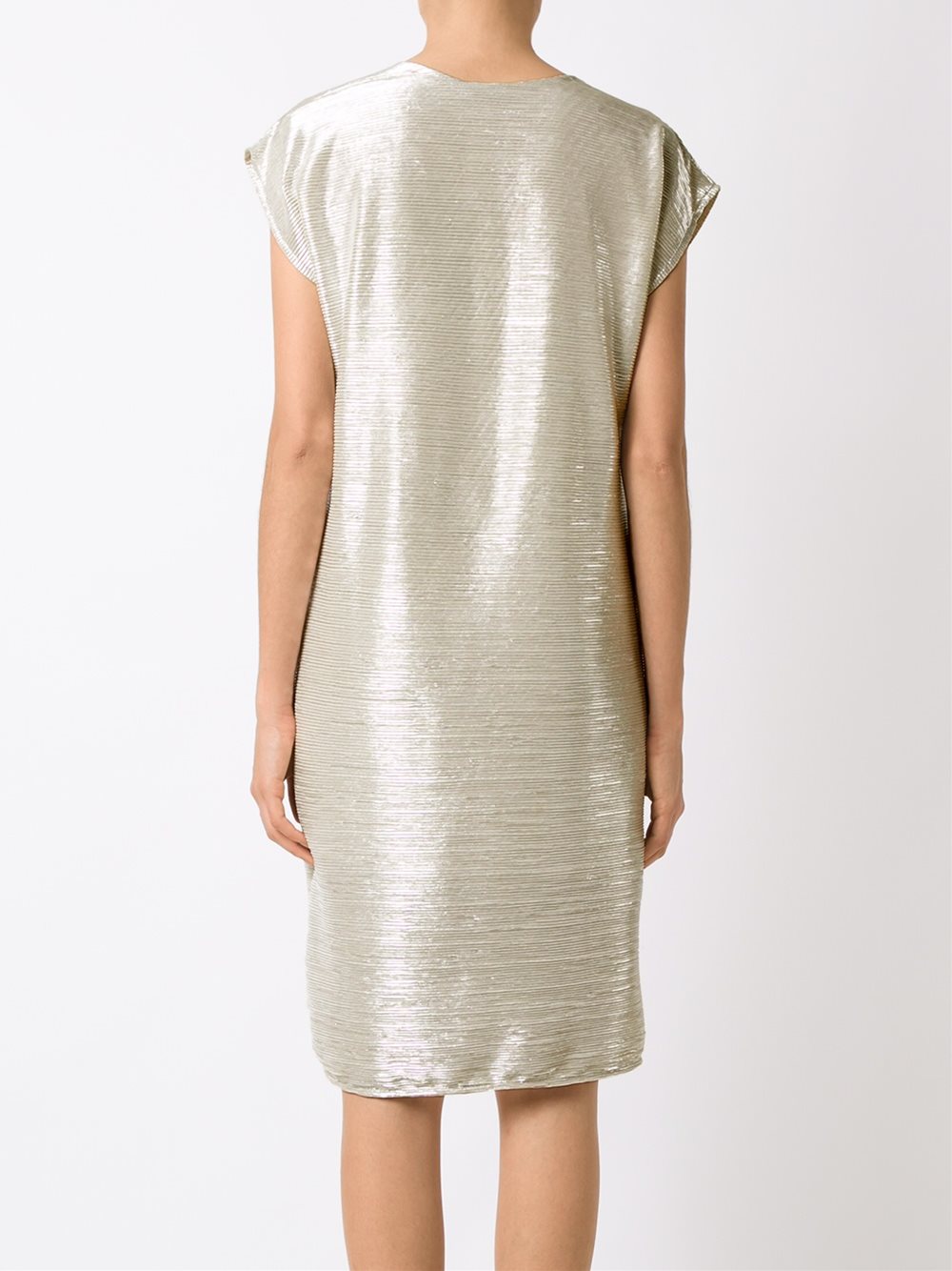 metallic dress
