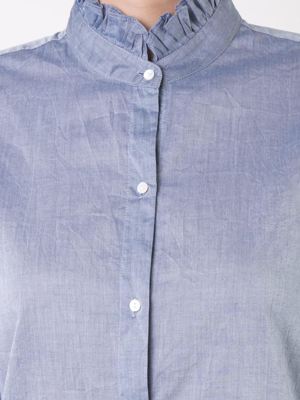 pleated collar shirt 