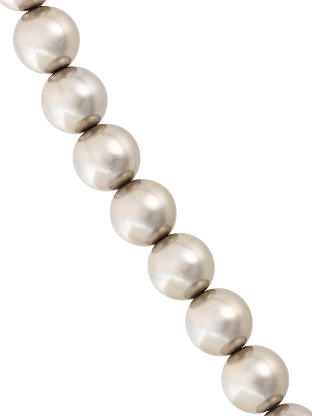 metallic pearl necklace