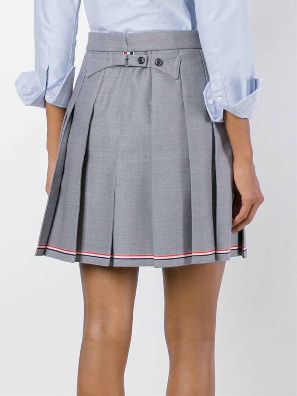 pleated A-line skirt 