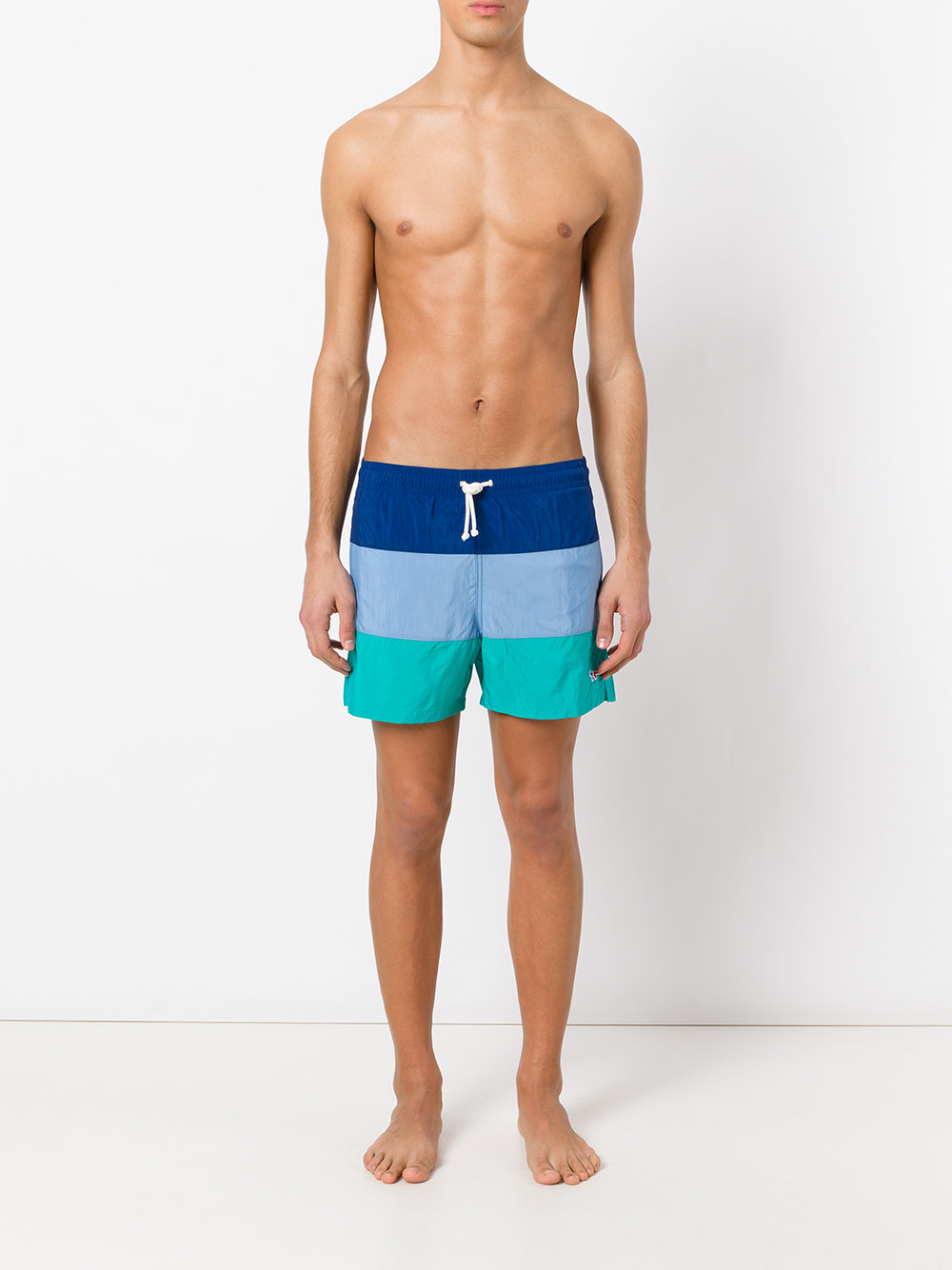 colour-block swim shorts 