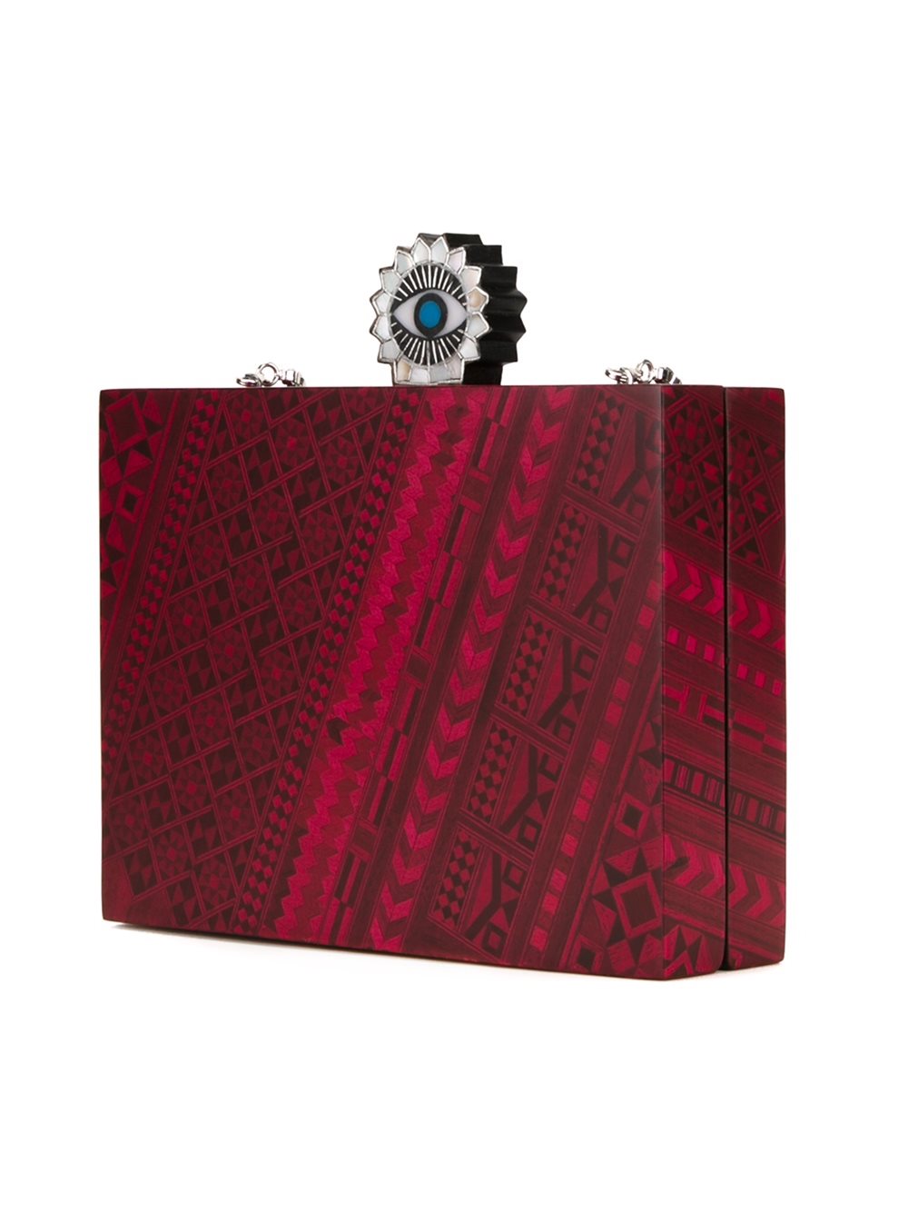 multi print clutch bag