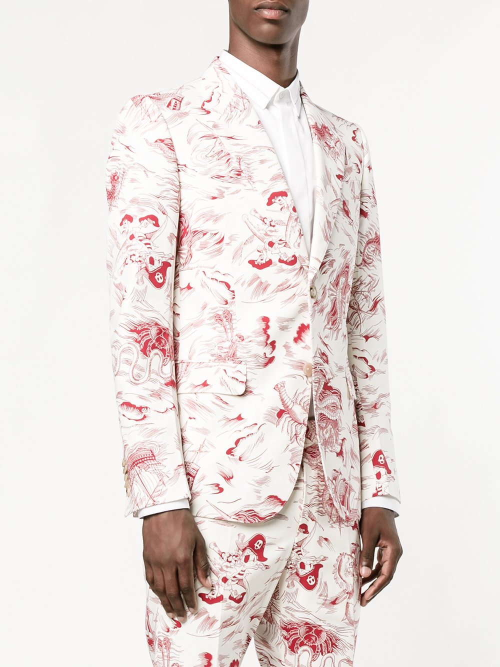 Sea Storm print blazer