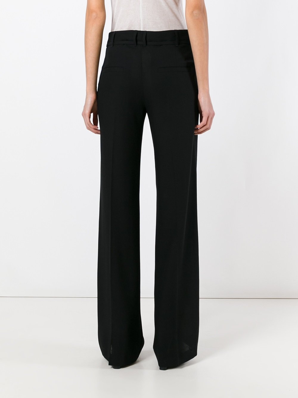 wide leg tailored trousers