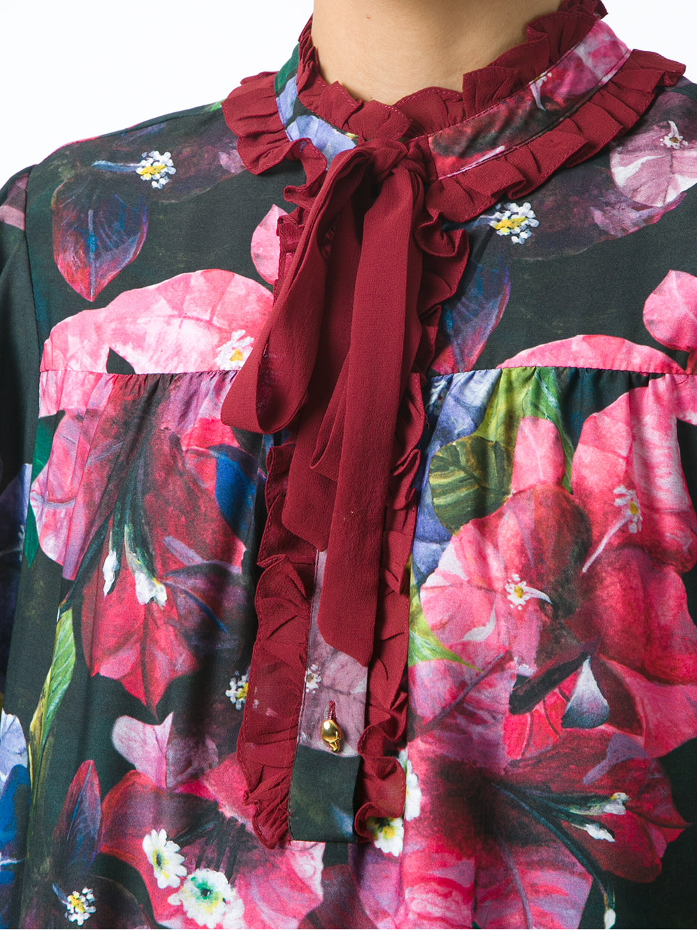 floral flared dress