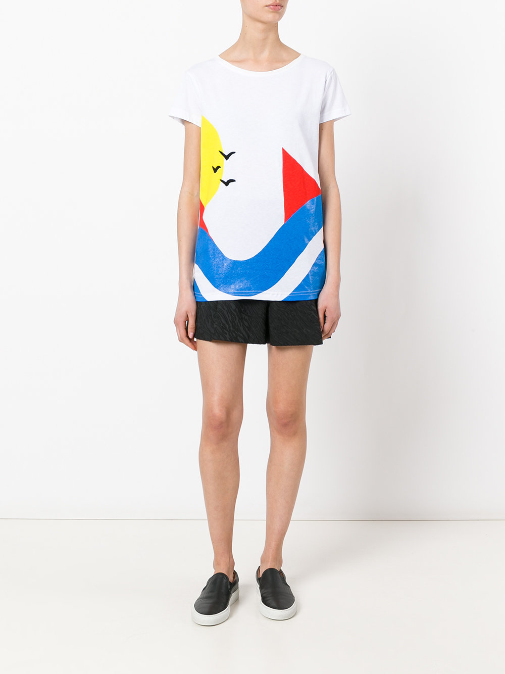 colour block T-shirt 