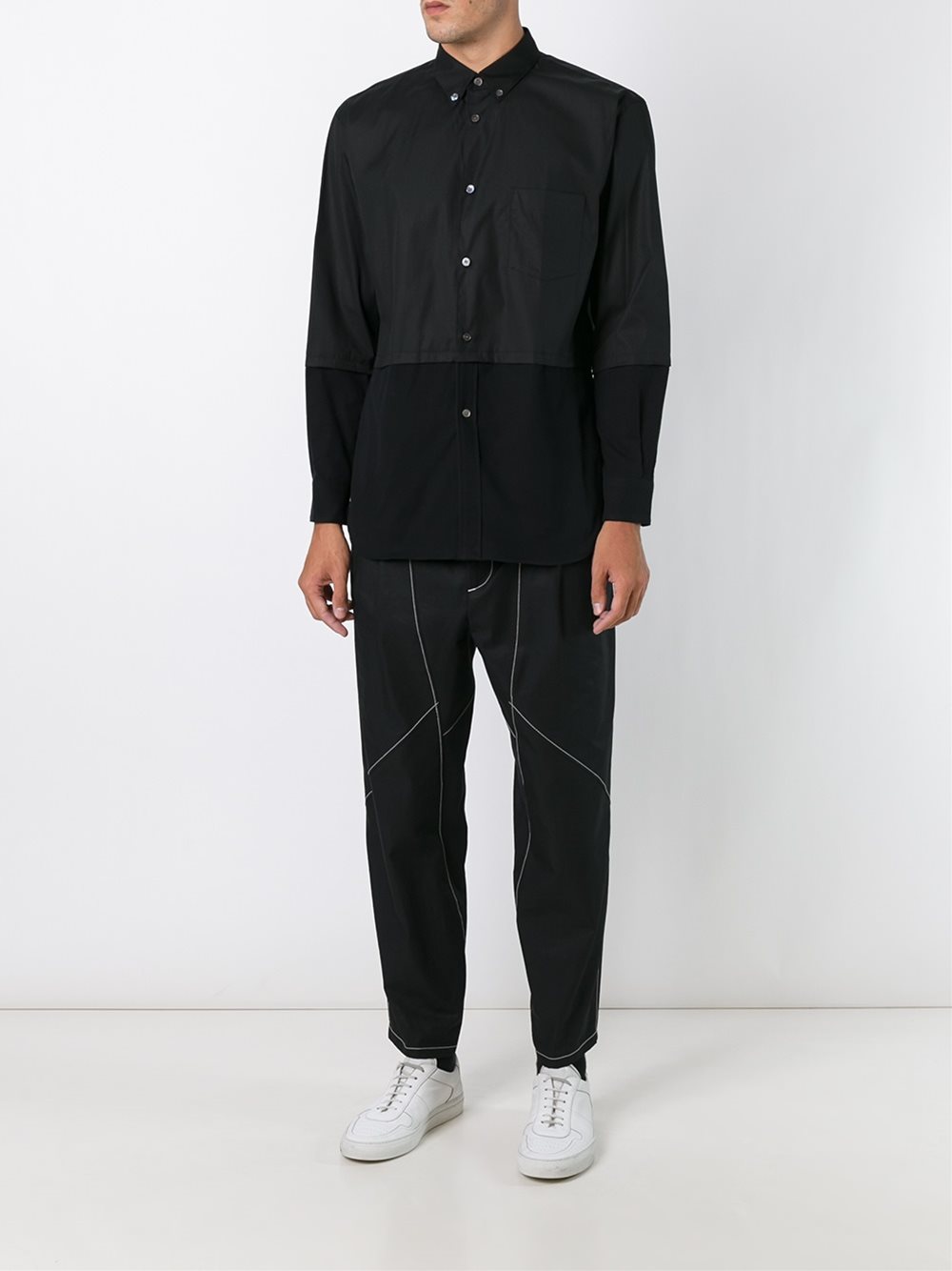 panelled shirt